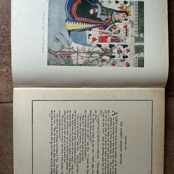 RARE Antique Harry Rountree Alice in Wonderland Color Plates hardcover book - Picture 11 of 12